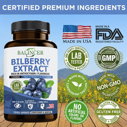 Bilberry extracty supplément
