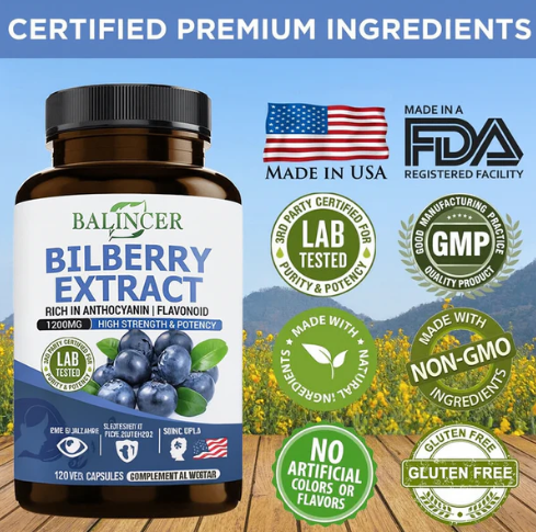 Bilberry extracty supplément