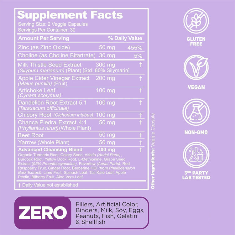 liver detox cleanse Les capsules de désintoxication