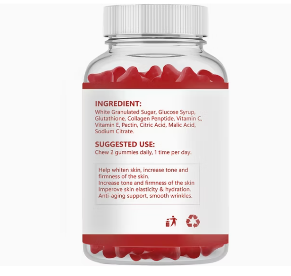 Glutathione collagen glow -Gummies éclaircissantes