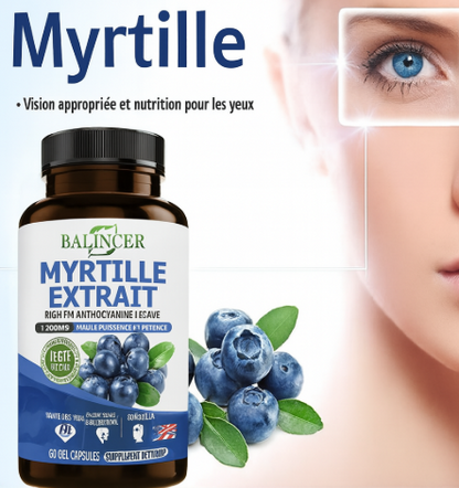 Bilberry extracty supplément