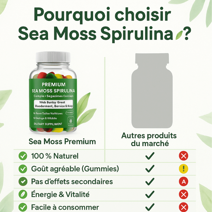 Premium sea moss spirulina-Gummies