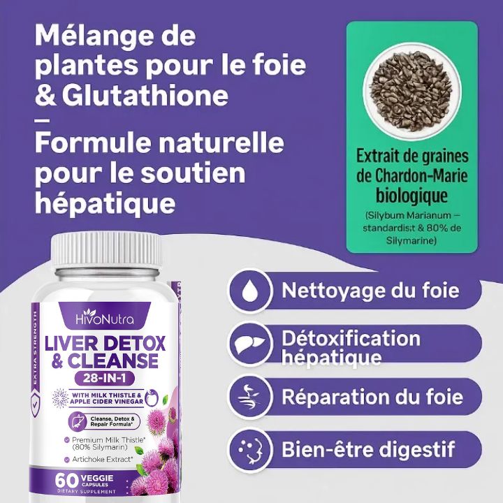 liver detox cleanse Les capsules de désintoxication